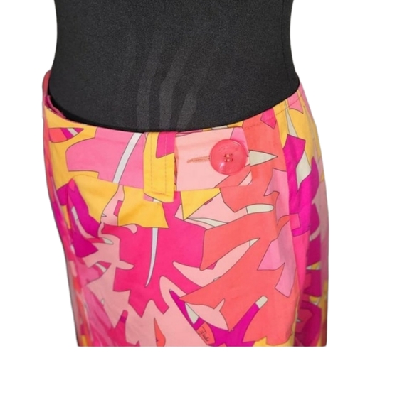 Emilio Pucci Pink Orange Foliage Skirt - Picture 4 of 13